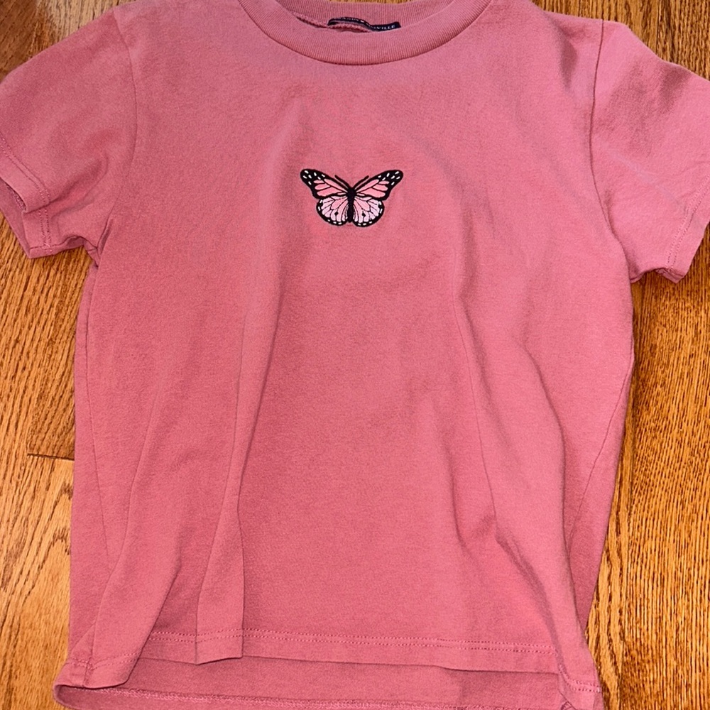 Brandy Melville Pink Butterfly Top No Longer Sold (I believe)